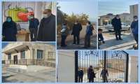 بازدید دکتر زینی وند مدیر شبکه بهداشت و درمان پاکدشت از چگونگی تکمیل پروژه ساخت و احداث خانه بهداشت توچال 